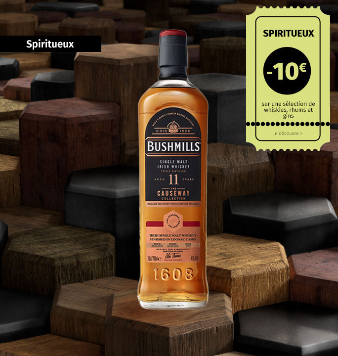 Promotions whisky, rhum et gin
